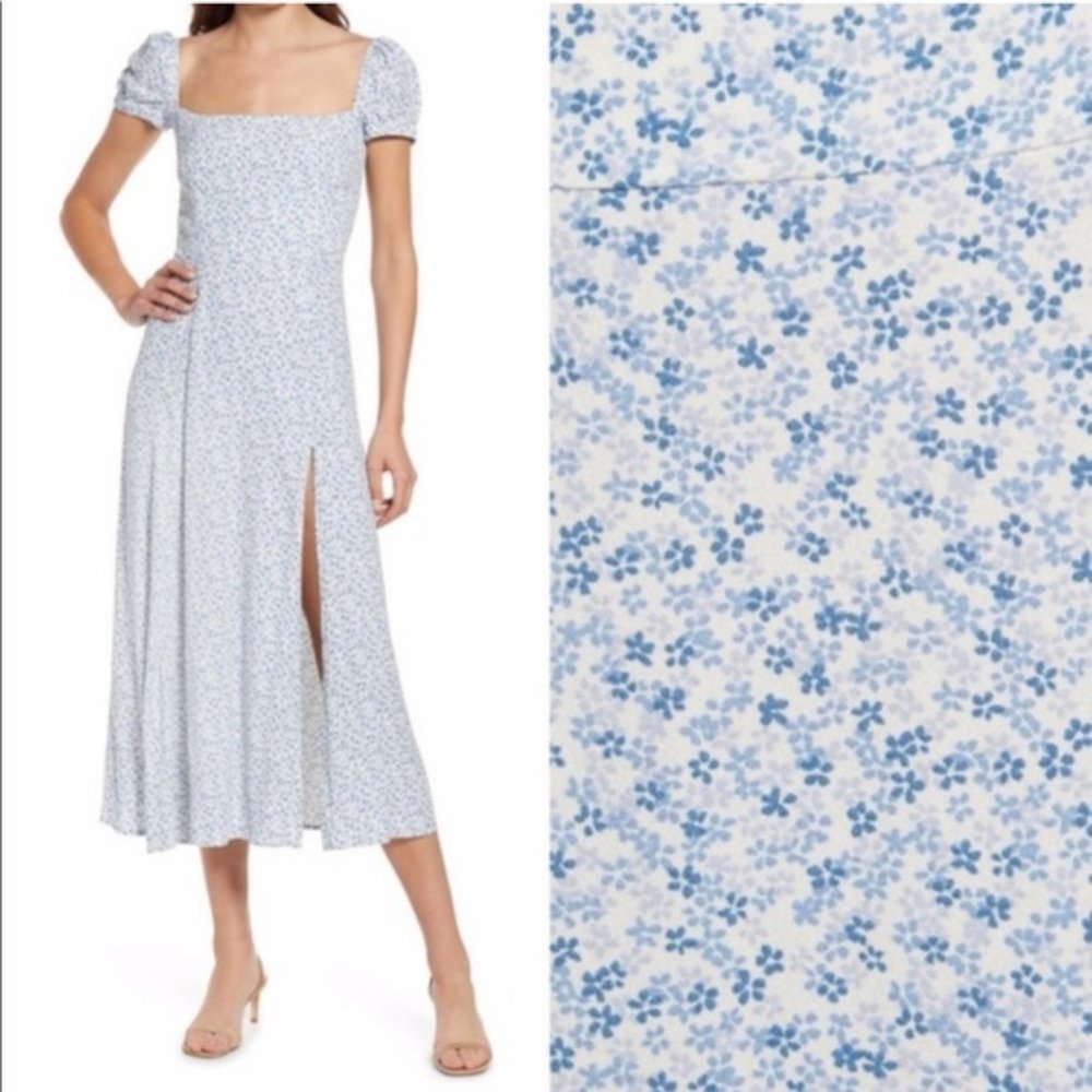 Reformation Sienne Floral Midi Dress Genie